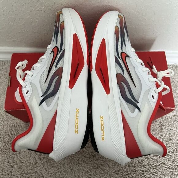 Nike Zoom Fly 6 Premium \'Ekiden Pack\' New White Red HQ3498-100 Mens Size 7.5 New